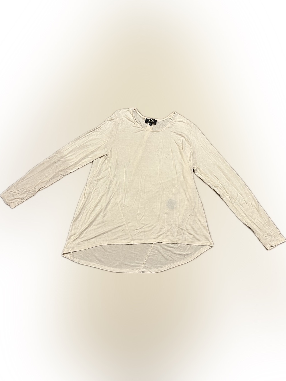 Nene Leakes Medium Long Sleeve Cream Color Blouse